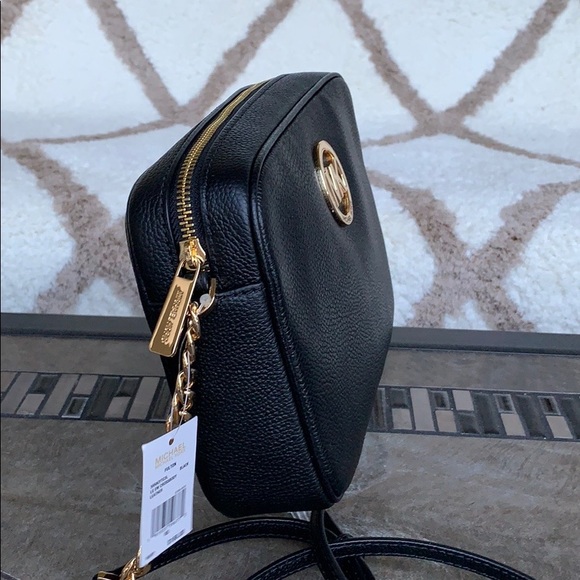 MICHAEL KORS FULTON LG EW CROSSBODY BLACK - Picture 5 of 16